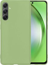 Hoesje Geschikt voor Samsung A54 Hoesje Siliconen Case - Hoes Geschikt voor Samsung Galaxy A54 Hoes Siliconen - Groen
