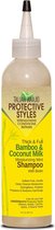 Taliah Waajid Protective Styles Shampooing hydratant à la menthe et au Bamboo épais et plein de lait de coco 237 ml