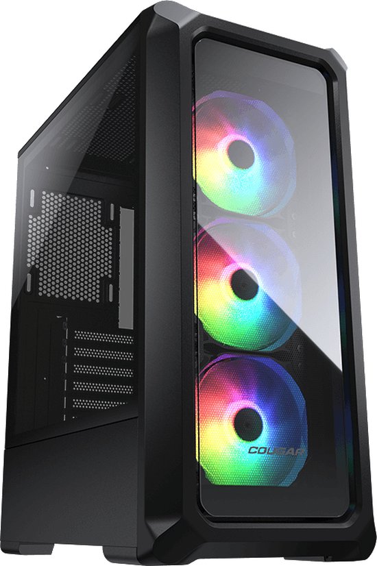 Cougar Archon 2 RGB Midi Tower met ARGB Fans , Gehard Glas side panel - Zwart