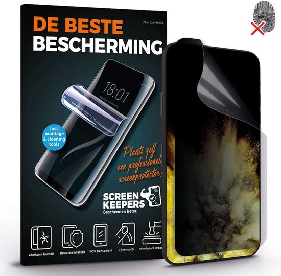 Protection d'écran privacy mate adaptée au TCL - Geen beschermglas - Premium - Privacy Screenprotector - Privacy screenprotector geschikt voor TCL - Breekt niet - Privacy - Film protecteur en TPU – Screenkeepers