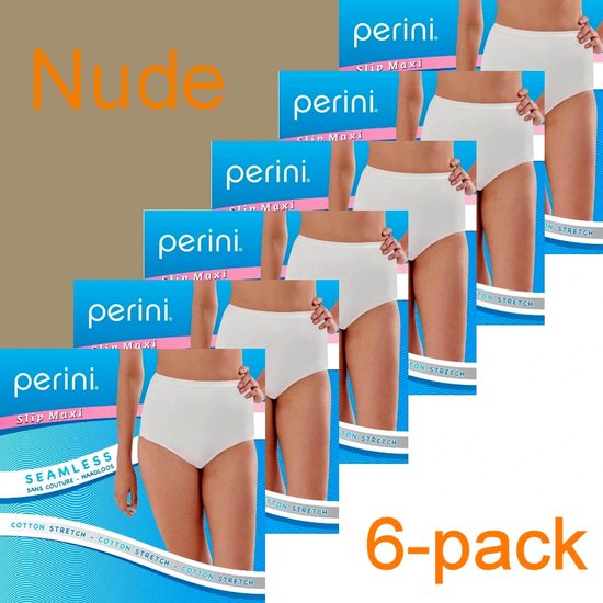 Perini dames maxi slip | 6-pack | MAAT XL | nude