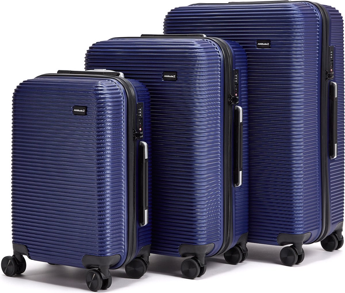 Attitudez Air-Z Reiskoffer Set Blauw