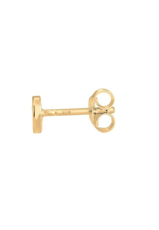 SILBERMOOS Damen Ring Damenring Knopf runde Platte Schild Kreis gebürstet Sterling Silber 925, Größe:52