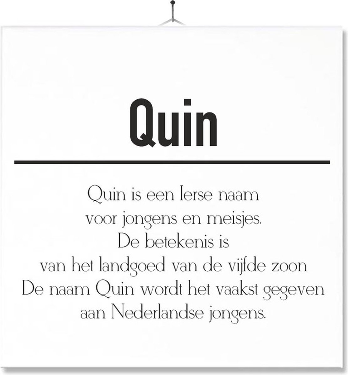 Quin betekenis | baby namen op brabbels