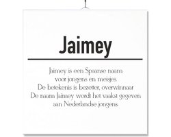 Tegel Met Opdruk | Betekenis | Kado | Cadeau | Met Naam - Jaimey