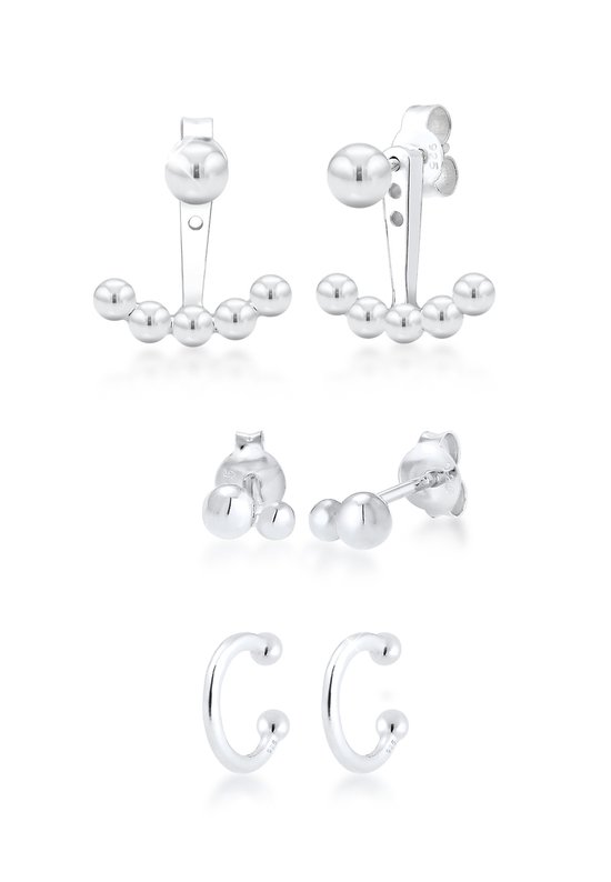 Elli - Oorbellen - Dames Geo Staaf Minimal Basic in 925 Sterling Zilver