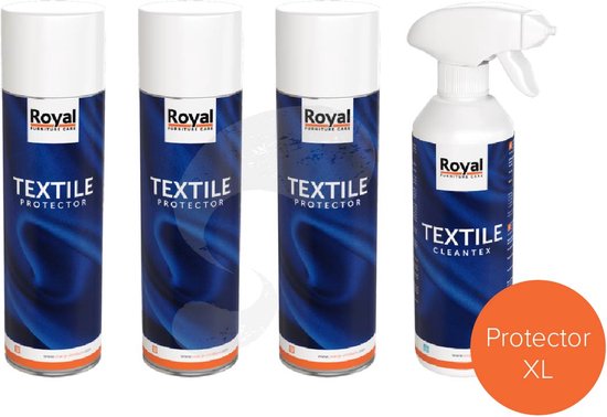 Royal Furniture care - protector XL - 3 x protecteur textile (3 x 500ml) + 1 x cleantex