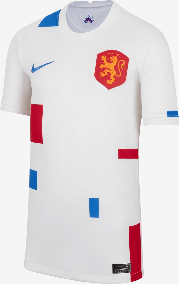 Nike Nederland 2022 Stadium Uit Voetbalshirt voor kids - Wit - Maat S