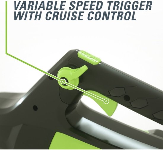 Greenworks 60 volt accubladblazer GD60AB exclusief accu en lader van Greenworks — afbeelding 3