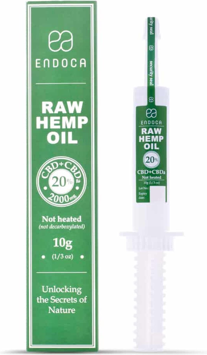 Goedkoopste Endoca CBD Pasta Raw CO2 Extractie 20 CBD 10g - CBD CBDa - THC - hennep