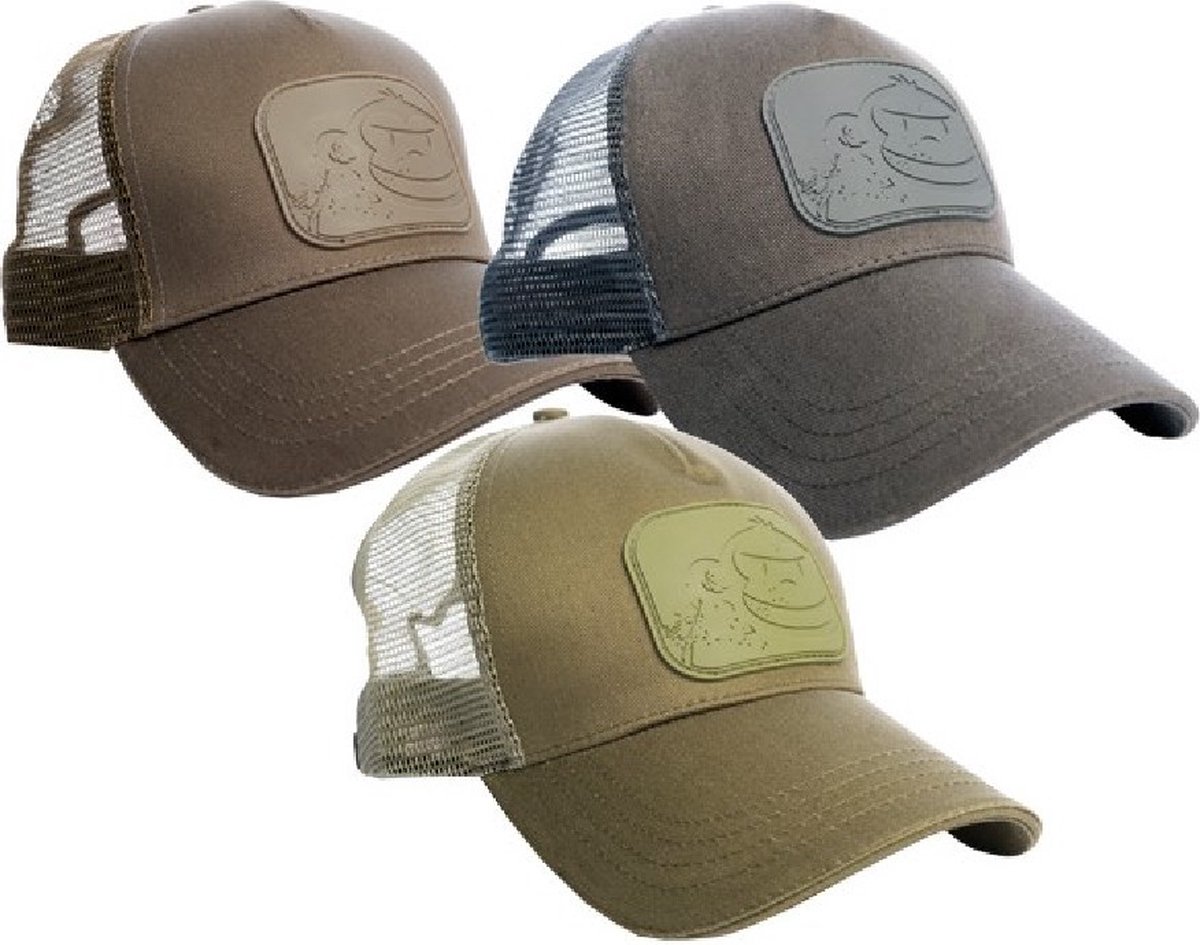 Ridge Monkey Trucker Cap Grey - Stijlvolle Visserspet