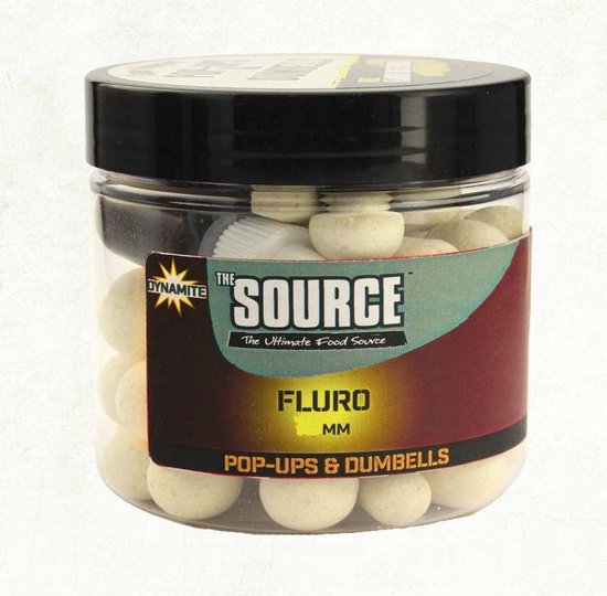 Dynamite Baits Source Fluro - Pop Ups - 10mm - Wit van Dynamite Baits — afbeelding 2