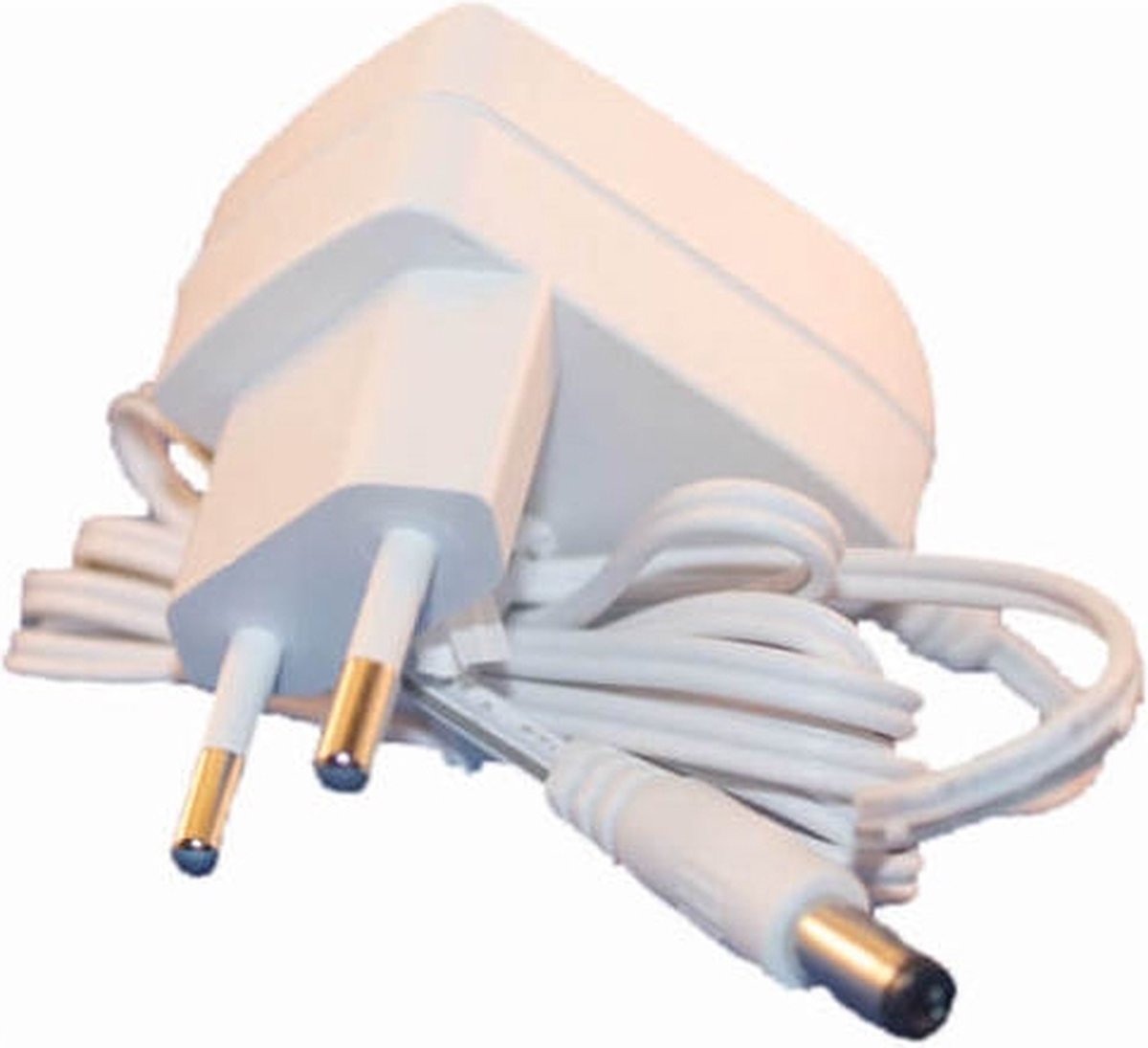 Heatfan adapter – 12 Volt verliesvrij – 2 meter – Voor Europees (Type C) stopcontact – Wit – 1 stuk
