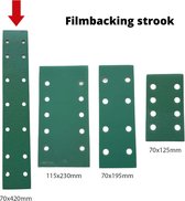 Bande de papier abrasif sur support film CEZET P40, 70x420 mm