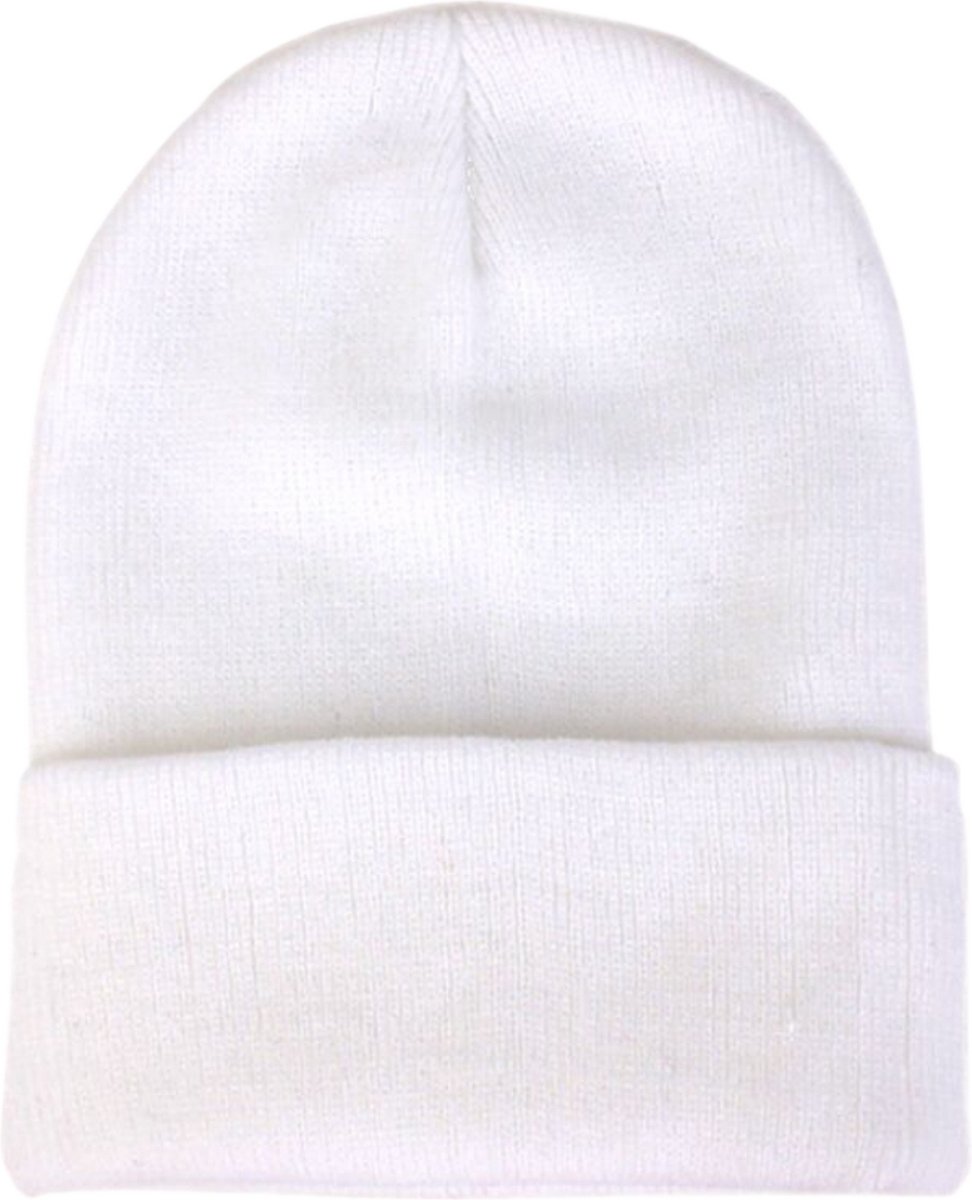 ASTRADAVI Beanie Hats - Muts - Warme Unisex Skimutsen - Winter Hoofddeksels - Wit