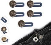 5 Premium Knoopsgat Verlengers - Bronzekleurig – Broekverbreder Jeans – Knoop Verlenger Voor Je Broek – Zwangerschapsbroekverbreder – Voor Spijkerbroek – Spijkerbroeken - Zwangerschap Broekverbreder