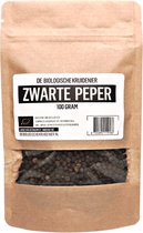 De Biologische Kruidenier Zwarte Peperkorrels - 100gr - Biologisch - korrels - hervulling - black pepper