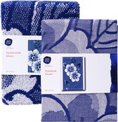 Ensemble torchon et torchon - Fleurs - Bleu de Delft - Cadeaux hollandais - Souvenir de Holland - Cadeau fête des mères - cadeau grand-mère