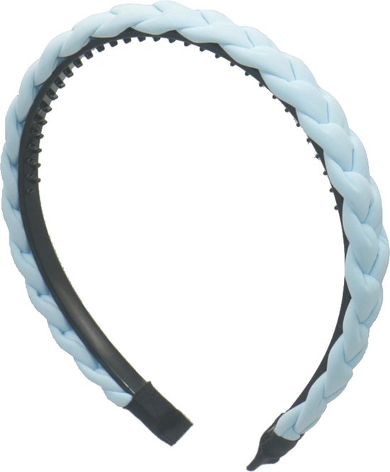 Haarband Gevlochten - Diadeem - 1,8 cm - Blauw