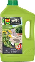 COMPO Anti-Onkruid & Anti-Mos Klaar-voor-gebruik Opritten & Paden - natuurlijke ingrediënten - eerste resultaten binnen 3 uur - bidon 2,5 L (25 m²)