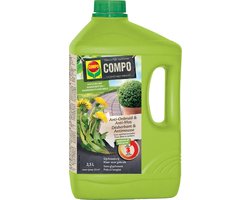 COMPO Anti-Onkruid & Anti-Mos Klaar-voor-gebruik Opritten & Paden - eerste resultaten binnen 3 uur - bidon 2,5 L (25 m²)