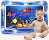 Waterspeelmat Octopus - Watermat - Speelkleed - Opblaasbaar - Tummy Time - Baby Speelgoed 0 Jaar - Kraamcadeau - Blauw