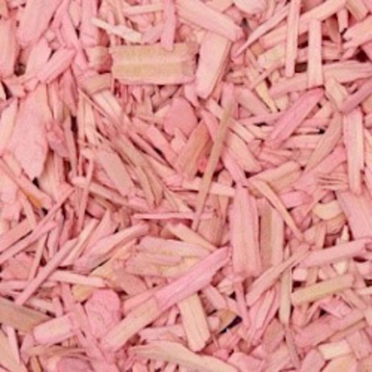 Houtsnippers Gekleurd Klein / Decochips 10-20mm - LICHT ROZE - Bodembedekking Bloempotten en Plantenbakken - Zak 5 ltr