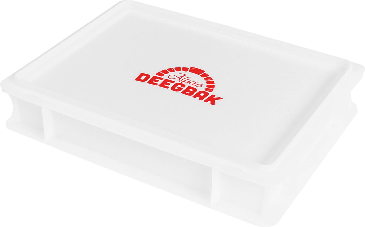Alpac Deegbak - Deegkrat - 400 x 300 x 70 mm - 1 Pizzabollenbak + 1 Deksel