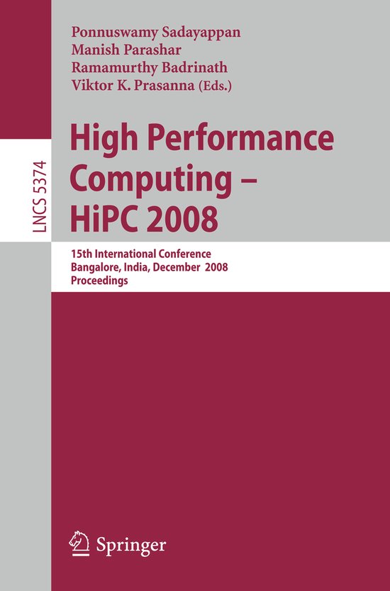 High Performance Computing - HiPC 2008 - cover