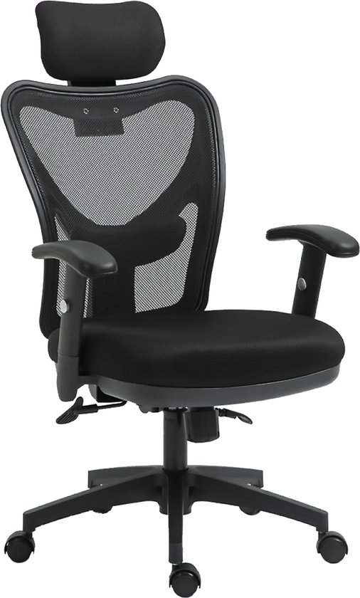 Goliving Ergonomische Bureaustoel - Office  Chair - Met Hoofdsteun - Verstelbaar