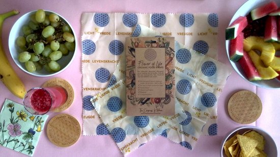 Vegan Bee's Wrap Sandwich Wrap Herbruikbaar ipv folie