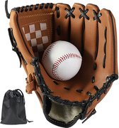 Honkbalhandschoenen - softbalhandschoenen met een bal, full baseball training wedstrijdhandschoen oordeel duurzame softbalhandschoenen voor kinderen en volwassenen