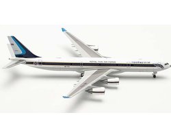Herpa schaalmodel Airbus vliegtuig A340-500 Royal Thai Air Force schaal 1:500 lengte 13,6cm