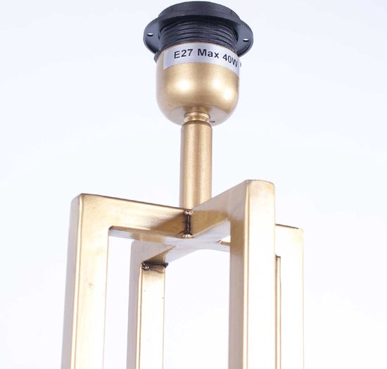 Lampadaire carré avec abat-jour en velours Roma | 1 lumière | marron / bronze / or | métal / tissu | Ø 45 cm | 165 cm de hauteur | lampadaire / lampadaire | design moderne / attrayant / classique