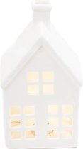 Lampe Led Maison Familiale HV - 10x8x19 cm - White | Blanc | Maison LED | Chalet de Noël | Housevitamin