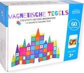 Magnetisch speelgoed tegels - Magnetic Tiles - Magnetische tegels - 60 stuks - Montessori speelgoed - Speelgoed kinderen