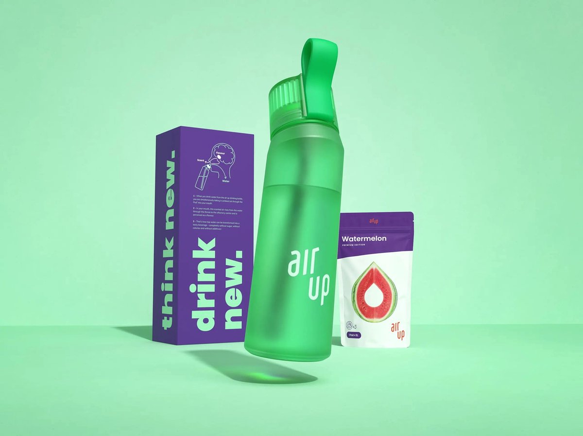 Air up Drinkfles Incl. 3 Watermeloen Pods Starterset 650 ml