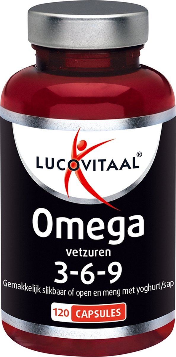 Lucovitaal - Omega 3-6-9 X-tra Forte - 120 Capsules - Visolie - Voedingssupplementen - Lucovitaal