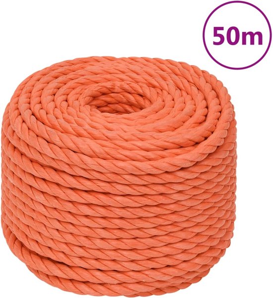 vidaXL Corde de travail Blanc 12 mm 100 m polypropylène