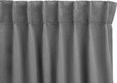 LIFA LIVING Zonwerende Gordijn - Zilvergrijs - Verduisterend & Geluidswerend - Black-Out Gordijnen - Gordijnen met Haken - Kant en Klaar - 100% Polyester - 300 x 250 cm - 1 Stuk
