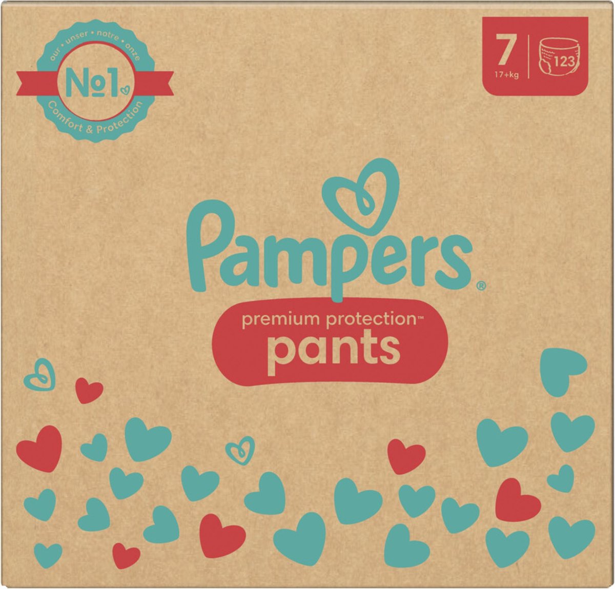 Pampers Premium Protection Pants Taille 6 (15+ kg), 132 Couches-Culottes  Bébé, Pack 1 Mois, Notre N°1 Pour La Protection Des Peaux Sensibles