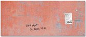 Sigel glasmagneetbord - Artverum - 130x55cm - rood muurlook - SI-GL299