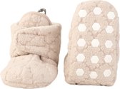 Bottes d'hiver nouveau-né Lodger - Slipper Folklore - 100% Fleece - Taille 0- 3M - Fermeture velcro - Chaussons qui restent en place - Crème