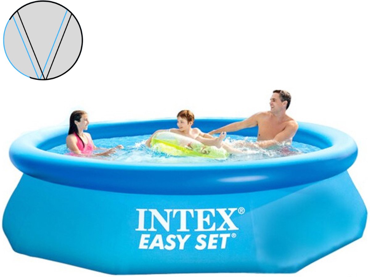 Opblaasbaar Bad Intex Zwembad Met Pomp En Zwembadafdekking