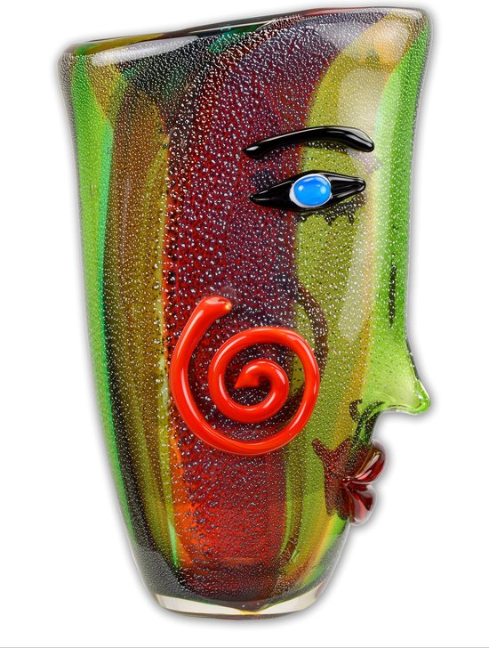 Glazen paard hengst in Italië Murano antieke stijl 36 cm 2 kg zwaar glazen figuur