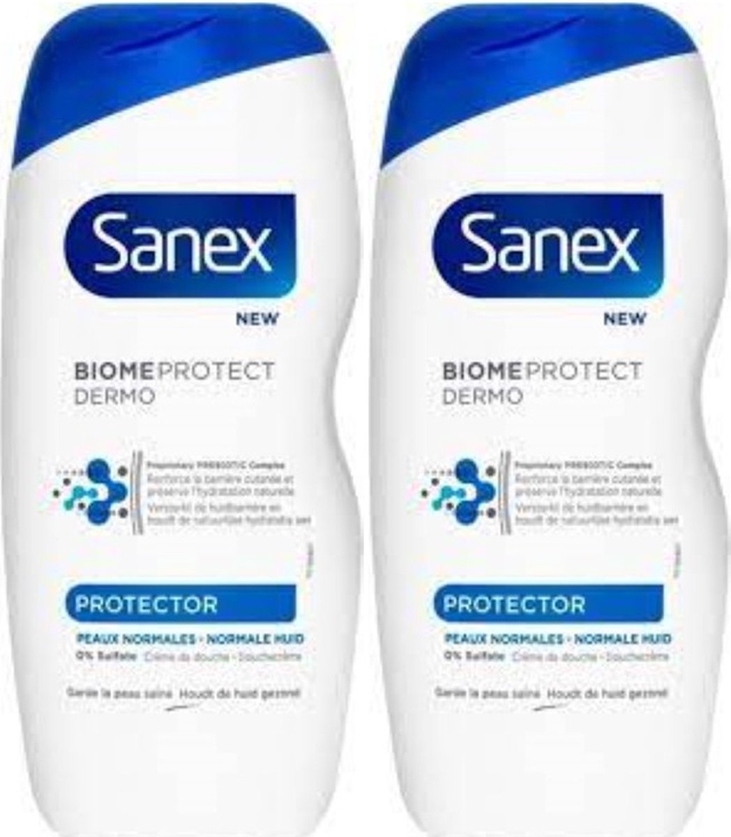 Sanex Douchegel Biome Protect Dermo Protector Normal Skin Duo Pack 2 x 500 ml