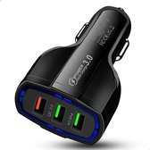Chargeur séparé ChargeMore - Chargeur voiture - Chargeur rapide iphone - Samsung - Chargeur usb allume cigare - USB - Fast Charging 3.0 - 3.5 A - 3 ports - Zwart