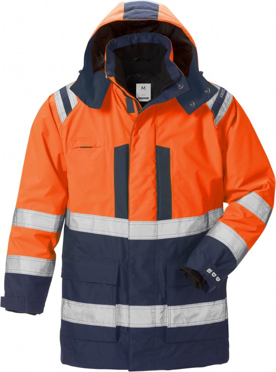 Fristads Hi Vis Airtech® 3-In-1 Parka Klasse 3 4036 Gtt - Hi-Vis oranje/marineblauw - M