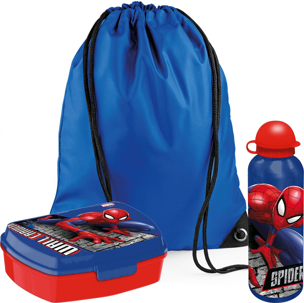 Lunch box Marvel Spiderman pour enfants - 2 pièces - rouge