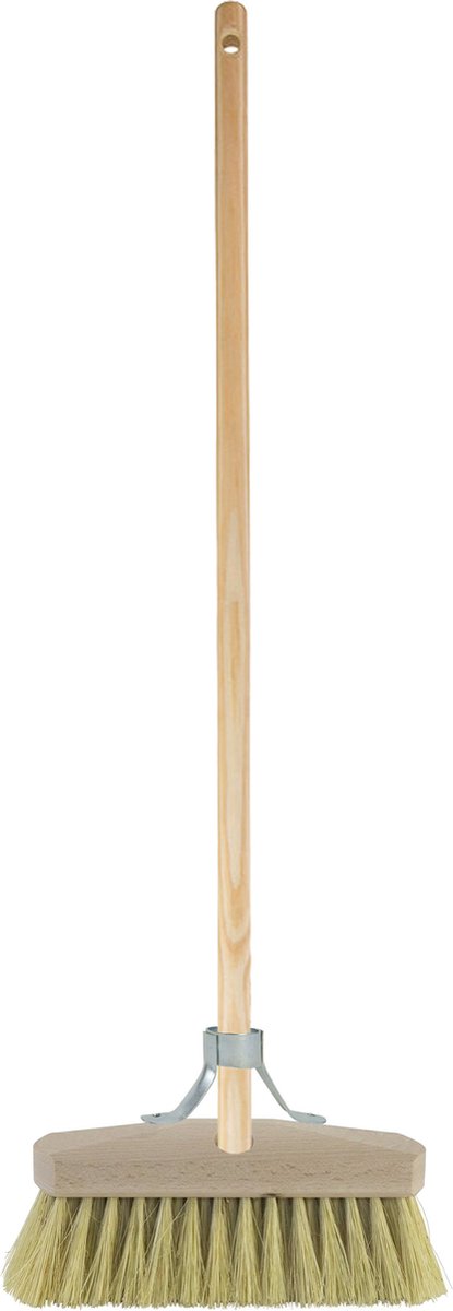 Goedkoopste Betra Buitenbezem - FSC hout - natuurvezel - 23 x 150 cm tuinbezem/schrobborstel